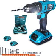 Sturdy Power Tools 46 V 5 A Darbeli Professional Şarjlı 24 Parça Uç Setli Çift Akülü Matkap