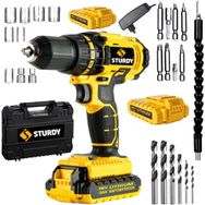 Sturdy Power Tools 48VF 5 mAh Lityum Çift Akülü New Seri Şarjlı Vidalama 27 Parça Uç Setli Matkap