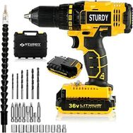 Sturdy Power Tools Sturdy 36V5AH Metal Sanzumanlı Setlı Darbelı Lıon Matkap 23 Parca Setli