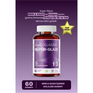 Suda Collagen Gummy Super Glaze Tip I-III NMN NADH 60 Çiğnenebilir Tablet
