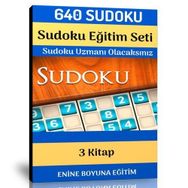 Sudoku Eğitim Seti 640 Sudoku+3 Kitap Enine Boyuna Eğitim