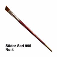 Südor 995 No 4 Yan Kesik Sentetik Fırça