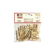 Südor BS129 Naturel Büyük 3.5 cm Ahşap Mandal