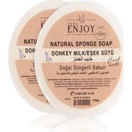 Suds Enjoy 2x100 gr Doğal El Yapımı Süngerli Eşek Sütlü Sabunu