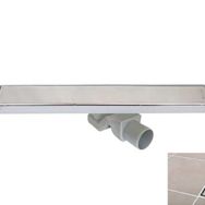 Sukar 1154-1036050-01 Line 4E 60 cm Plain Izgaralı Krom Duş Kanalı
