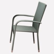 Sunfun Steel Neila Rattan Sandalye