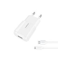 Sunix 2.1A USB-A Girişli Beyaz S-21 Micro Şarj Aleti Seti