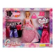 Sunman 1425 Alisha Prenses Elbiseli Bebek Oyun Seti