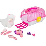 Sunman Çantalı Peluş Kedi Kuaför Seti