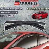 Sunplex Chevrolet Cruze 2008-2017 Mugen 4 Lü Set Cam Rüzgarlığı