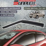 Sunplex Citroen Berlingo 2002-2007 Mugen 2'li Set Cam Rüzgarlığı