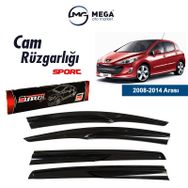 Sunplex Peugeot 308 2008-2014 Mugen Tip Cam Rüzgarlığı