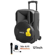 Sunplus HT-1230 Bluetooth’lu LCD Ekran Kumandalı Taşınabilir Şarjlı Hoparlör