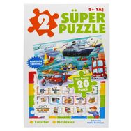 Süper Puzzle Taşıtlar ve Meslekler - 0-6 Yaş Yayınları