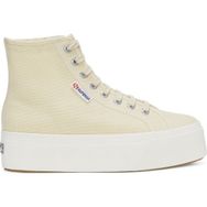 Superga S41273W Bej Kadın Yüksek Taban Sneaker