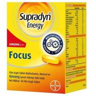 Supradyn Energy Focus Ginseng Multivitamin Mineral 30 Tablet