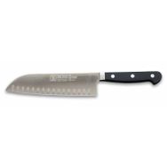 Sürbisa 61950 Siyah Dövme Oluklu Santoku Şef Bıçağı