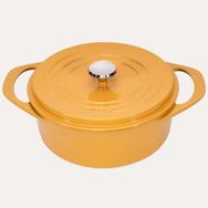 Sürel Potart Parlak Sarı 28 cm Yuvarlak Tencere