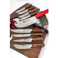 Sürlaz Handmade Reds 9 Parça Bıçak Seti