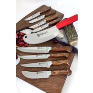 Sürlaz Handmade Reds 9 Parça Bıçak Seti