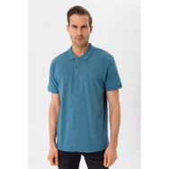 Süvari TS1014000271 Polo Yaka Armürlü Lacivert Erkek T-Shirt