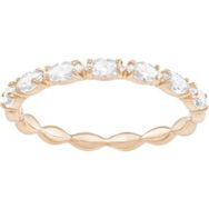 Swarovski 5366573 50 Vittore Marquise Beyaz Pembe Altın Rengi Kaplama Yüzük