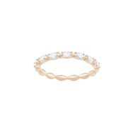 Swarovski 5366573 50 Vittore Marquise Beyaz Pembe Altın Rengi Kaplama Yüzük