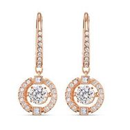 Swarovski 5504753 Sparkling Dc-Pe Drop Czwh-Cry-Ros 2.0 Swarovski Küpe