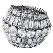 Swarovski 5598341 Hyperbola:Rıng L Rows Whıte/Rhs 55 Swarovski Yüzük