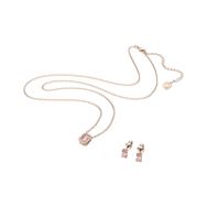 Swarovski 5620548 Millenia Octagon Cut Pembe Pembe Altın Rengi Kaplama Set