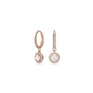 Swarovski 5638769 Constella Drop Beyaz Pembe Altın Rengi Kaplama Küpe