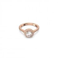Swarovski 5639404 55 Constella Round Pave Beyaz Pembe Altın Rengi Kaplama Yüzük