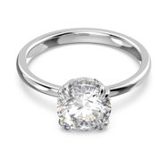 Swarovski 5642638 52 Constella Round Princess Cut Beyaz Rodyum Kaplama Yüzük