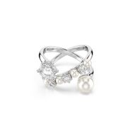 Swarovski 5705612 Matrix Ring Pearl Open White-Rhs 55 Yüzük