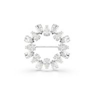 Swarovski 5714646 Matrix Brooch Pear White-Rhs Broş