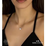 Swarovski Kırlangıç Temalı 925 Ayar Gümüş Kolye