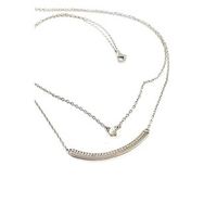 Swarovski Taş detaylı Bayan Gümüş Kolye