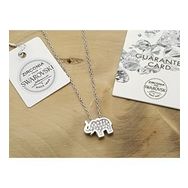 Swarovski Taşlı Fil Gümüş Kolye