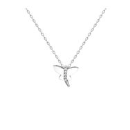 Swarovski Taşlı Küçük Yusufçuk 925 Ayar Gümüş Kolye
