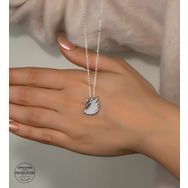 Swarovski Taşlı Kuğu 925 Ayar Gümüş Kolye