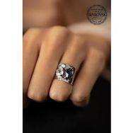 Swarovski Taşlı Üçtaş Model Crystal Gümüş Kolye