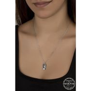 Swarovski Union Crystal Kadın Baget Gümüş Kolye