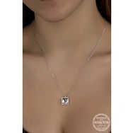 Swarovski Union Crystal Kadın Kare Zirconia Gümüş Kolye