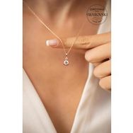 Swarovski Zirconia Taşlı Gümüş Kolye