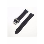 Swatch Uyumlu Slikon Siyah 17 mm Saat Kordonu