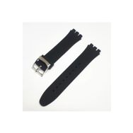 Swatch Uyumlu Slikon Siyah 19 mm Saat Kordonu