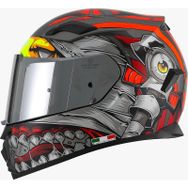 Sway 820 Monster Full Face Gri Motosiklet Kaskı
