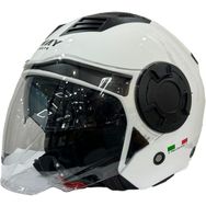 Sway SW-766 Beyaz Çenesiz Güneş Gözlüklü Kask