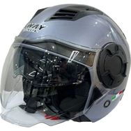 Sway SW-766 Titanyum Gri Çenesiz Güneş Gözlüklü Kask