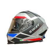 Sway SW-865 Mat Gri Güneş Gözlüklü Kask